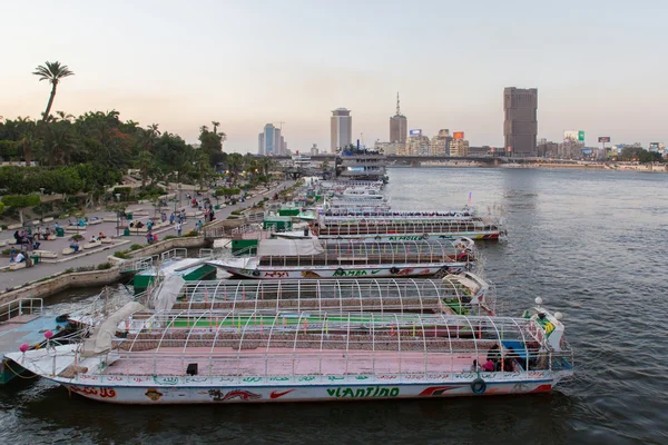 Cairo party boats — Stock Photo, Image