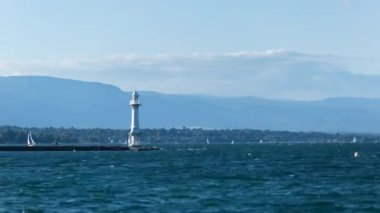 Cenevre Gölü yelken tekne zaman atlamalı