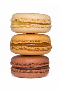 beyaz izole macaroons
