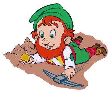 GNOME kazma ve altın çubuklu