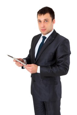 beyaz izole başarılı bir iş adamı