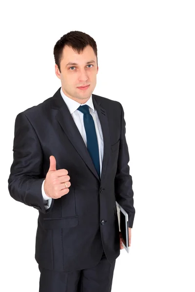 beyaz izole başarılı bir iş adamı