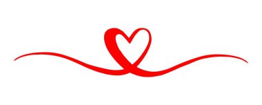 Sevgililer Günü 'nde beyaz arka planda izole edilmiş fırça ve mürekkeple boyanmış bir el. Vektör illüstrasyonu.