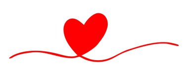 Karışık kirli kalp karalaması beyaz arkaplanda izole edilmiş.