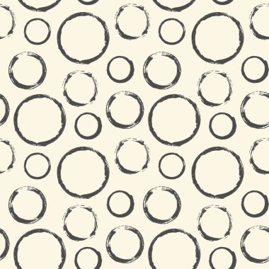 Elle boyanmış mürekkepli kusursuz desenler. Poster, kırtasiye, kumaş, albüm, bebek partisi kartı, düğün davetiyesi için grafiksel tasarım öğesi. Grunge fırça darbesi dokusu. Vektör illüstrasyonu