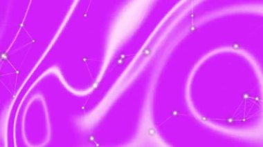 Geometrik Bağlı Düğümlerle Soyut Pembe Pleksus Arkaplanı