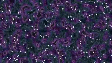 Parlayan Parçacıklarla Soyut Dijital Devre Arkaplanı