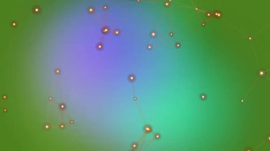 Özet Ağ Bağlantısı Noktaları ve Çizgiler Arkaplanı