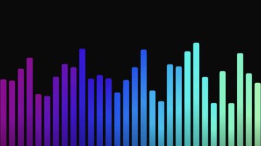 Soyut Gradyan Ses Spektrumu Dalga Biçimi Koleksiyonu