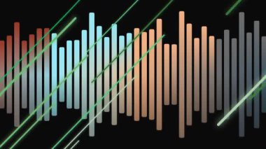 Soyut ses dalgası frekans eşitleyici grafik arkaplanı