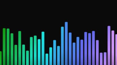 Renkli Ses Dalga Biçimi Görselleştirici Arkaplanı