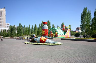 Yeşil Bulvarı Astana'su. Kazakistan