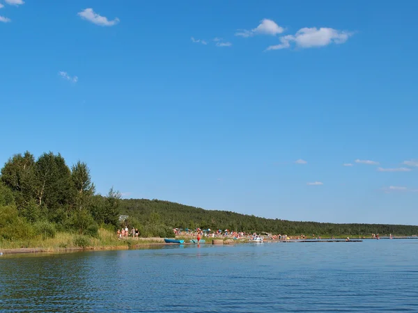 Shchuchye lago Stato Parco Naturale Nazionale "Burabai", Kazakistan — Foto Stock