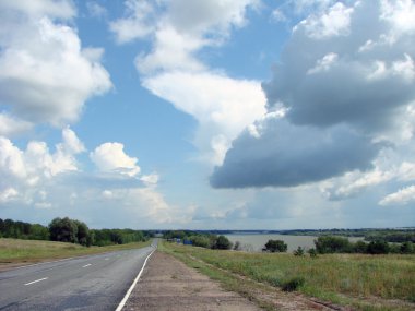 Yol M-38, Omsk bölge, Sibirya, Rusya Federasyonu                       