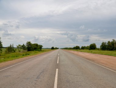 Otoyol Kokshetau - Astana, Kazakistan, Ağustos 2011