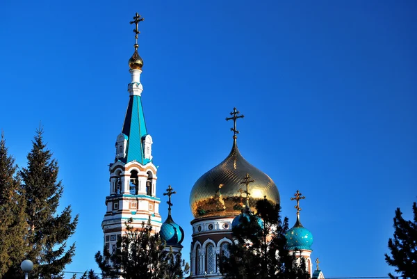 Cattedrale di Uspensky. Omsk. Russia — Foto Stock