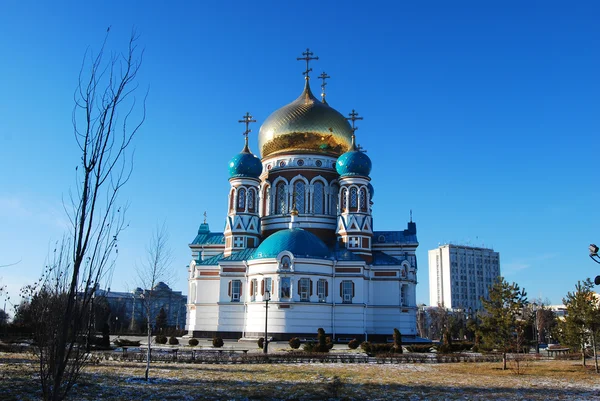 Cathédrale d'Uspensky. Omsk. Russie — Photo