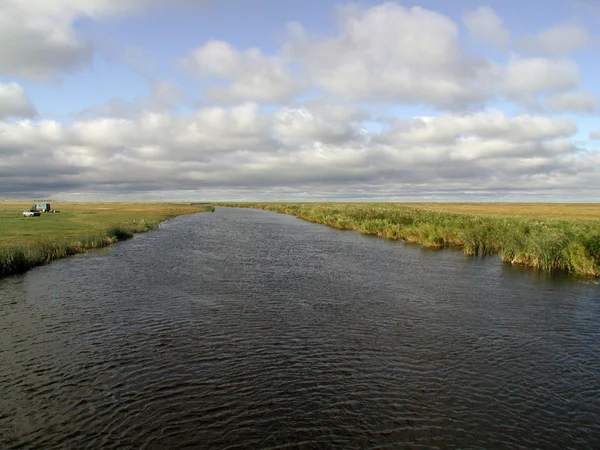 River Chulym, Novosibirsk region, Western siberia, Rússia — Fotografia de Stock