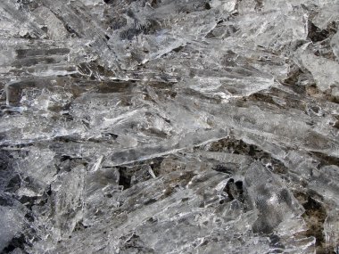 Son buz nehir irtiş, Omsk bölge, Sibirya üzerinde                              