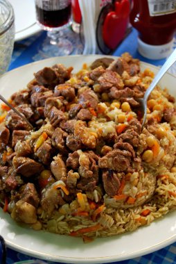 Özbek Milli çanak - plov