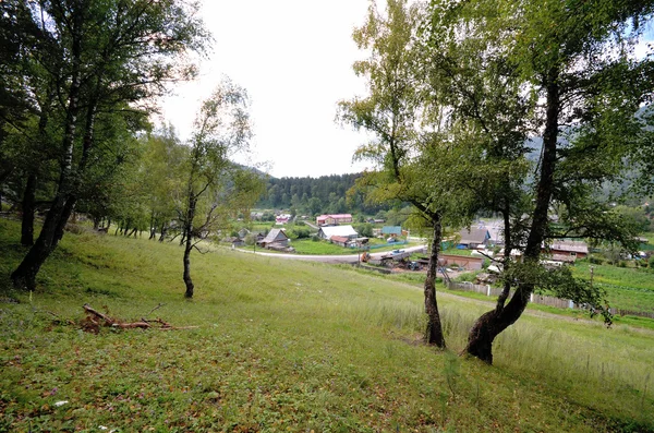 Вид на село Узнезя — стоковое фото