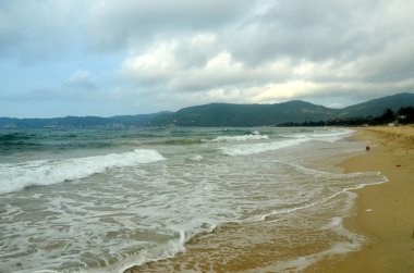 İnternet üzerinde Hainan Adası, Çin, Sanya, Yaluvan Bay, Mayıs 2011