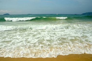 İnternet üzerinde Hainan Adası, Çin, Sanya, Yaluvan Bay, Mayıs 2011