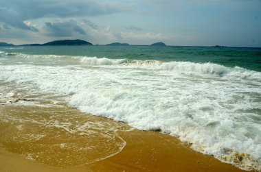 Güney Çin Denizi kıyısında, Bay Yalong, Hainan Adası Çin, Mayıs 2011