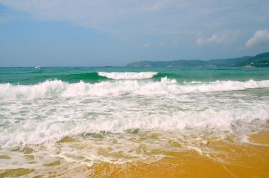 , Hainan Adası Çin, Hainan tekne; Sanya Yalong Bay, Mayıs 2011