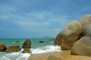 Beach park dünyanın sonunda, Çin, Hainan, Sania