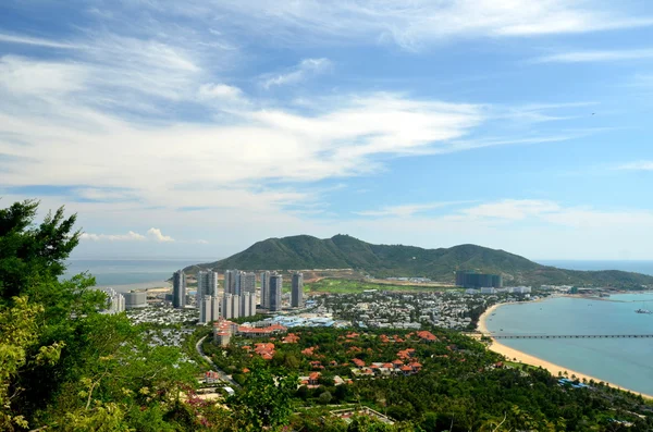 Chine île de Hainan, ville de Sanya vue aérienne, mai 2011 — Photo