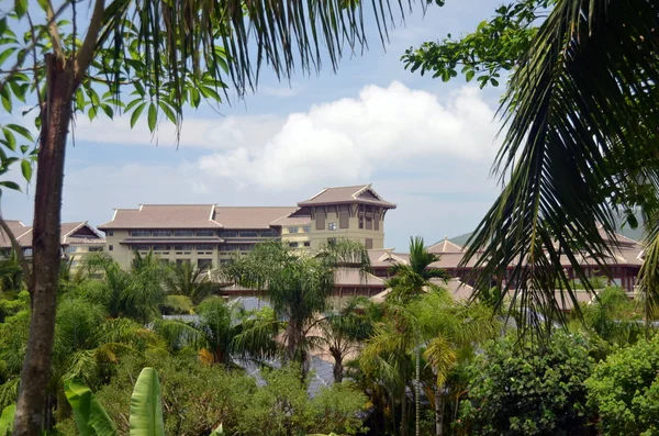 Vista del hotel, China, Hainan Island, Mayo 2011 — Foto de Stock