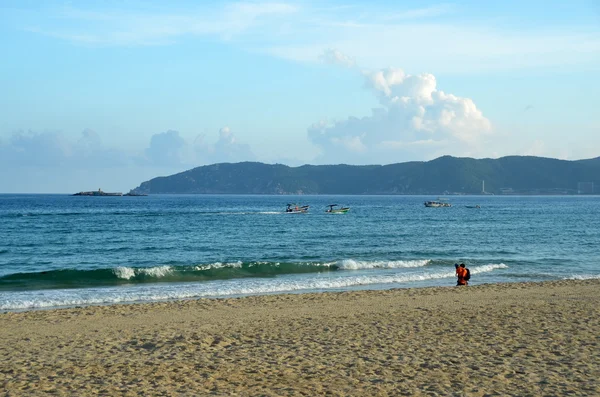 Boating on Hainan Island China, Hainan; Sanya, Yalong Bay, may 2011 — Stock Photo, Image