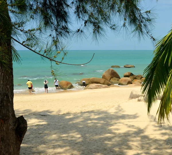 Coast South China Sea in the park World's end, China, Hainan, Sa Stock Image