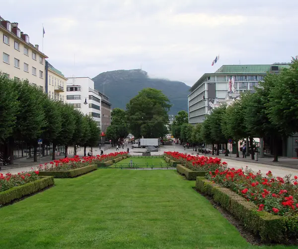 Stad Bergen Noorwegen — Stockfoto