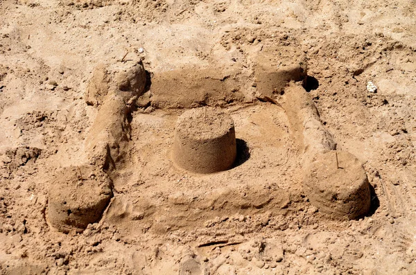 Sand castle, Abu Dhabi, Emirati Arabi Uniti — Foto Stock