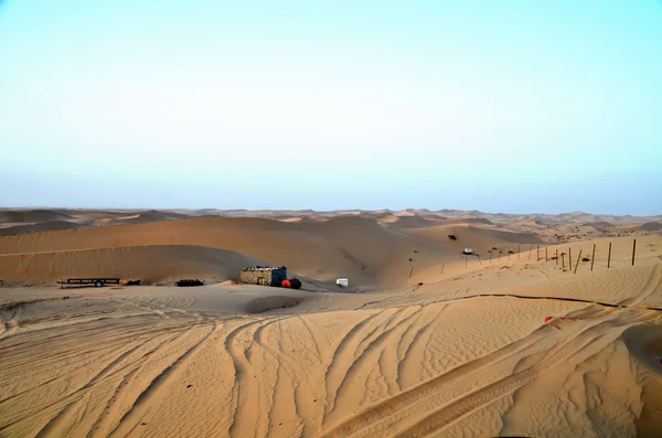 Die dünen in der wüste, dubai, vereinigte arabische emirate — Stockfoto