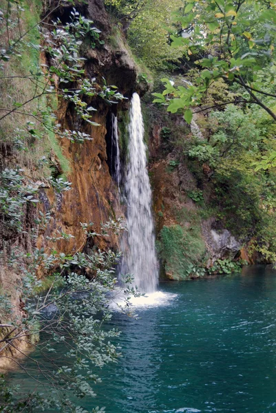 Vízesések Plitvice, tavak, Horvátország — Stock Fotó