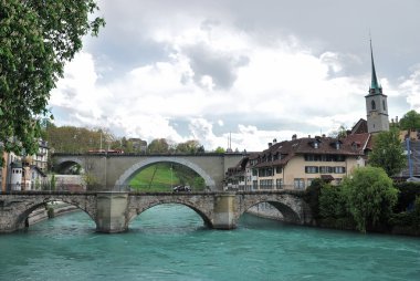 Berne, İsviçre'nin townscape.