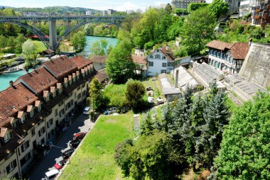 Berne, İsviçre'nin townscape.