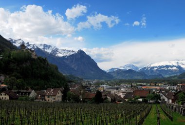 Vaduz kale Manzaralı
