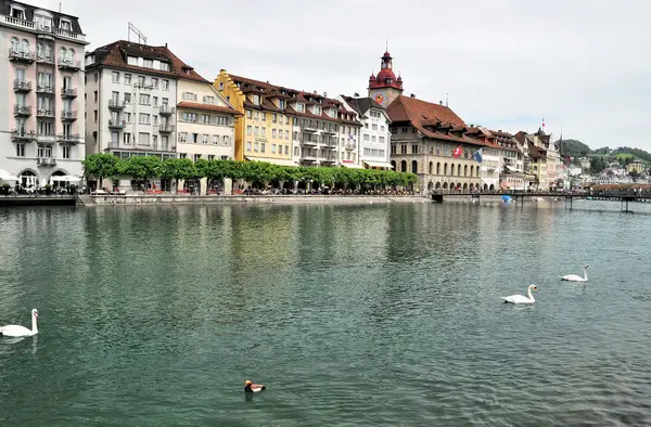 Luzern panorama, schweiz — Stockfoto