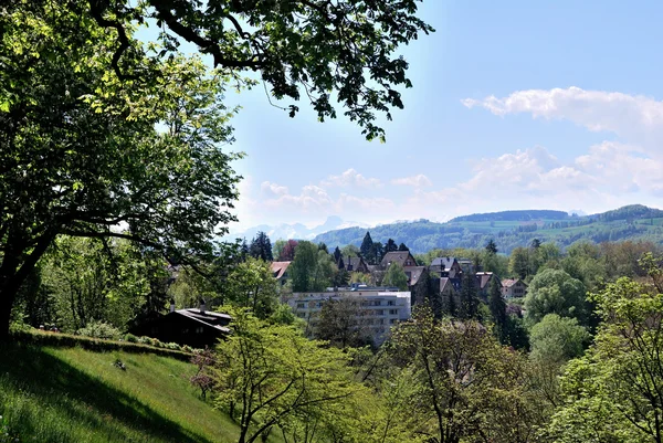 Stadsbeeld van Bern, Zwitserland. — Stockfoto