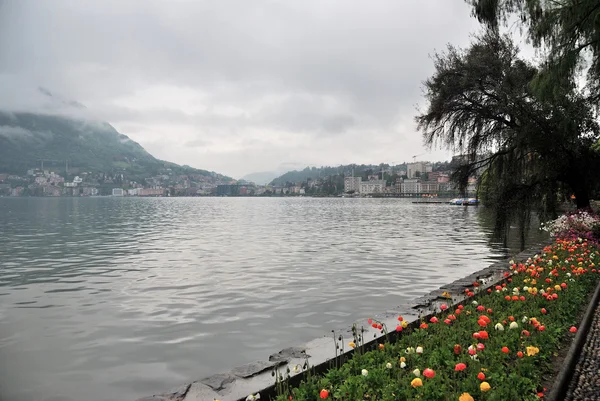 Lugano panorama, schweiz — Stockfoto
