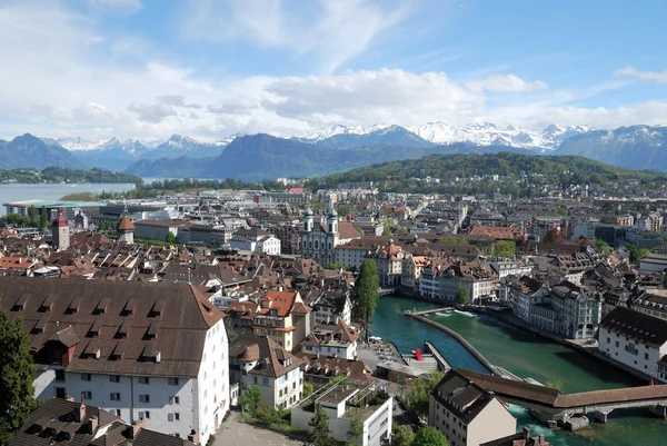 Панорама міста Люцерн, Швейцарія . — стокове фото