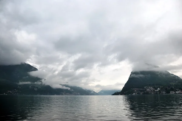 Lugano panorama, schweiz — Stockfoto