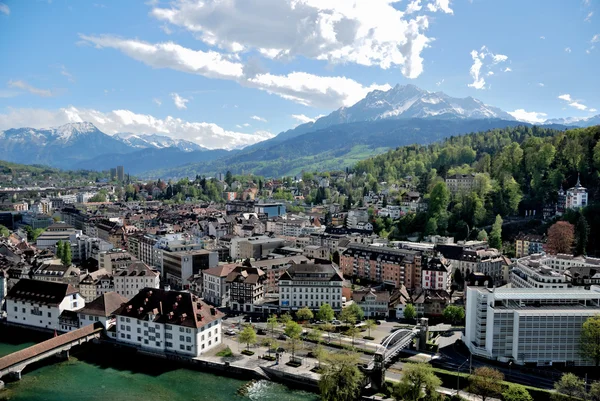 Panorama Luzern, Szwajcaria. — Zdjęcie stockowe