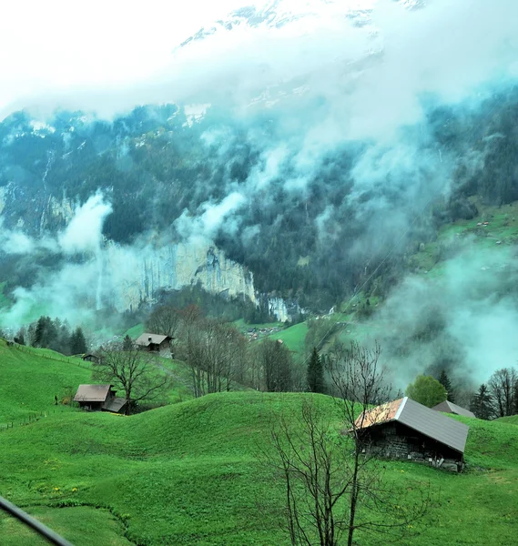 Interlaken, İsviçre'nin townscape — Stok fotoğraf