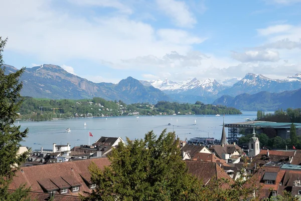 Panorama Luzern, Szwajcaria. — Zdjęcie stockowe