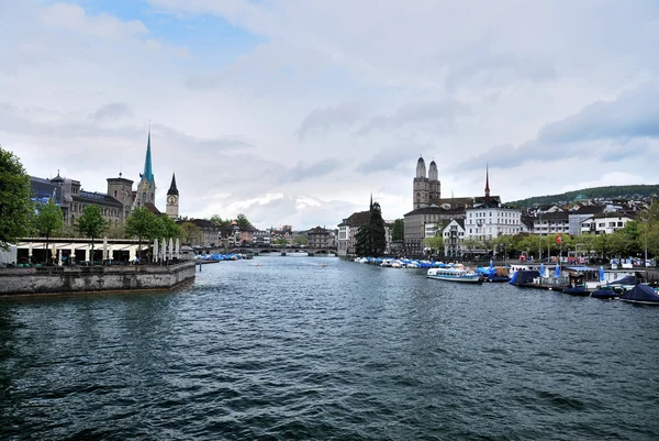 Townscape Цюріха, Швейцарія. — стокове фото